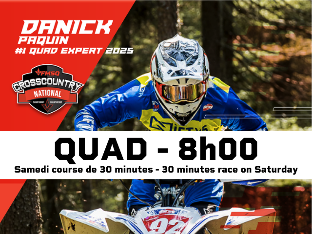 QUAD 8:00 (AM) - Samedi / Saturday