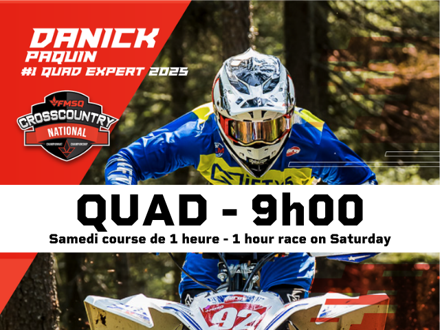 QUAD 9:00 (AM) - Samedi / Saturday