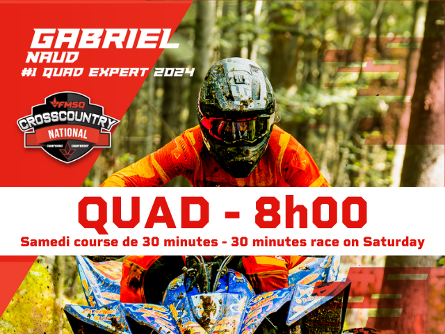 QUAD 8:00 (AM) - Samedi / Saturday