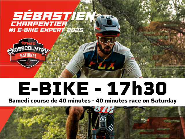 E-BIKE 17:30 (PM) - Samedi / Saturday